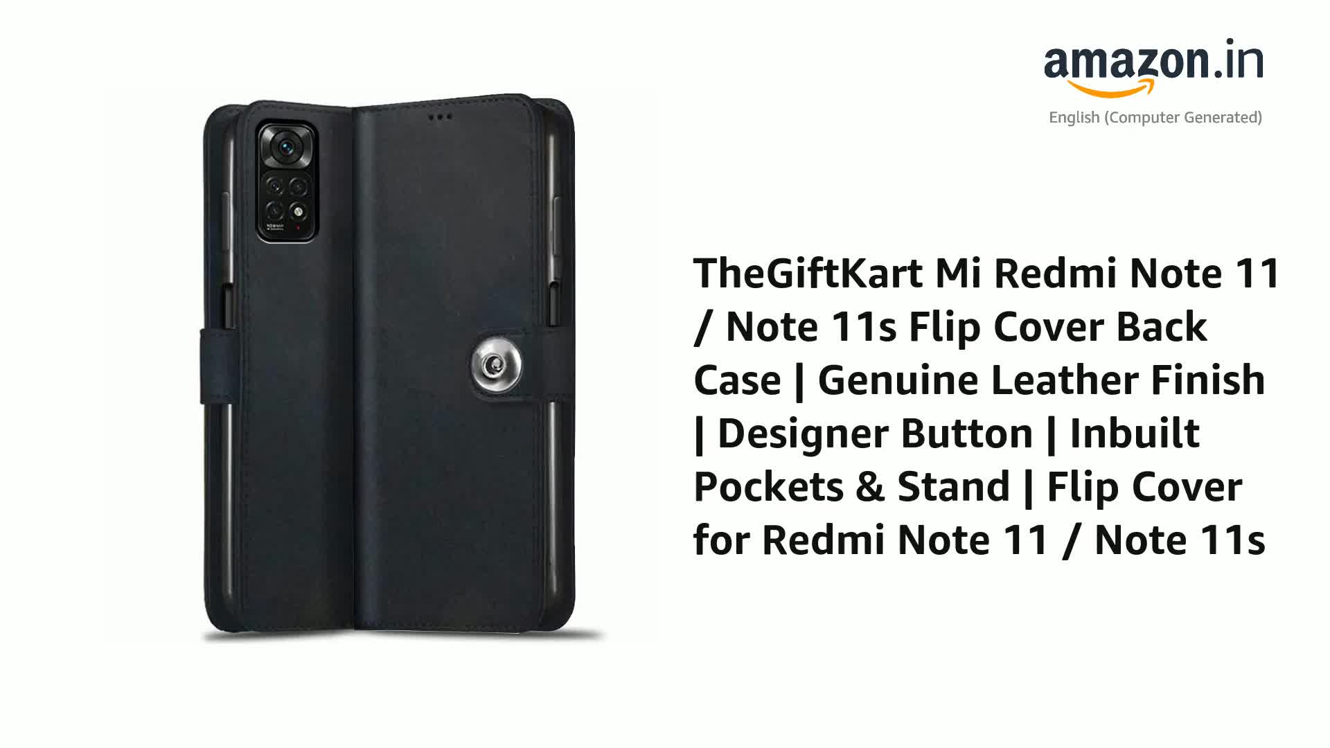 TheGiftKart Flip Back Cover Case for Redmi Note 11 / Note 11s